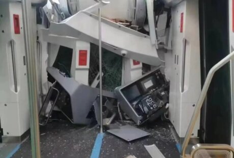 西安地铁试车追尾事故造成一死二伤