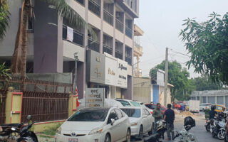 金边市一涉毒男子从10楼坠下身亡