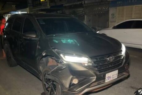 金边中国男子酒驾撞车 逃逸失败被抓